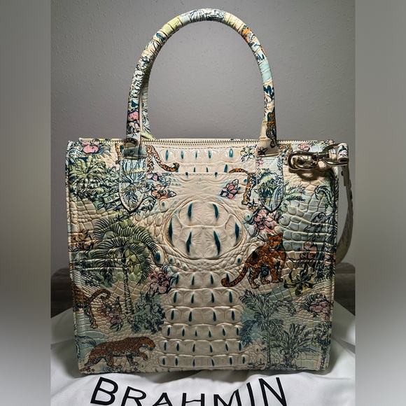Brahmin Caroline Souvenir Ombre Melbourne Leather Satchel - Picture 5 of 13